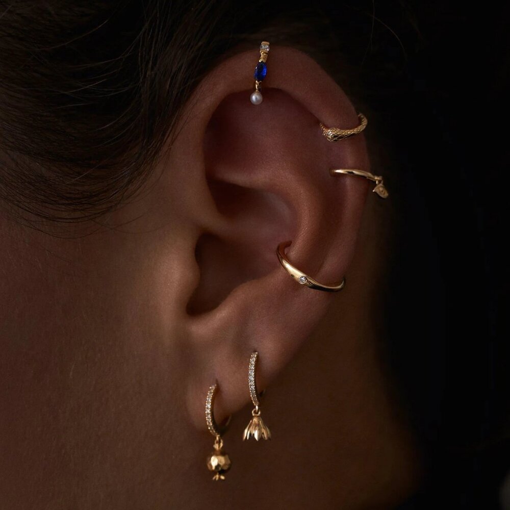 Pamela Love 6mm Serpent Clicker 14k yellow gold (SOLD OUT) - Picture 4 of 4